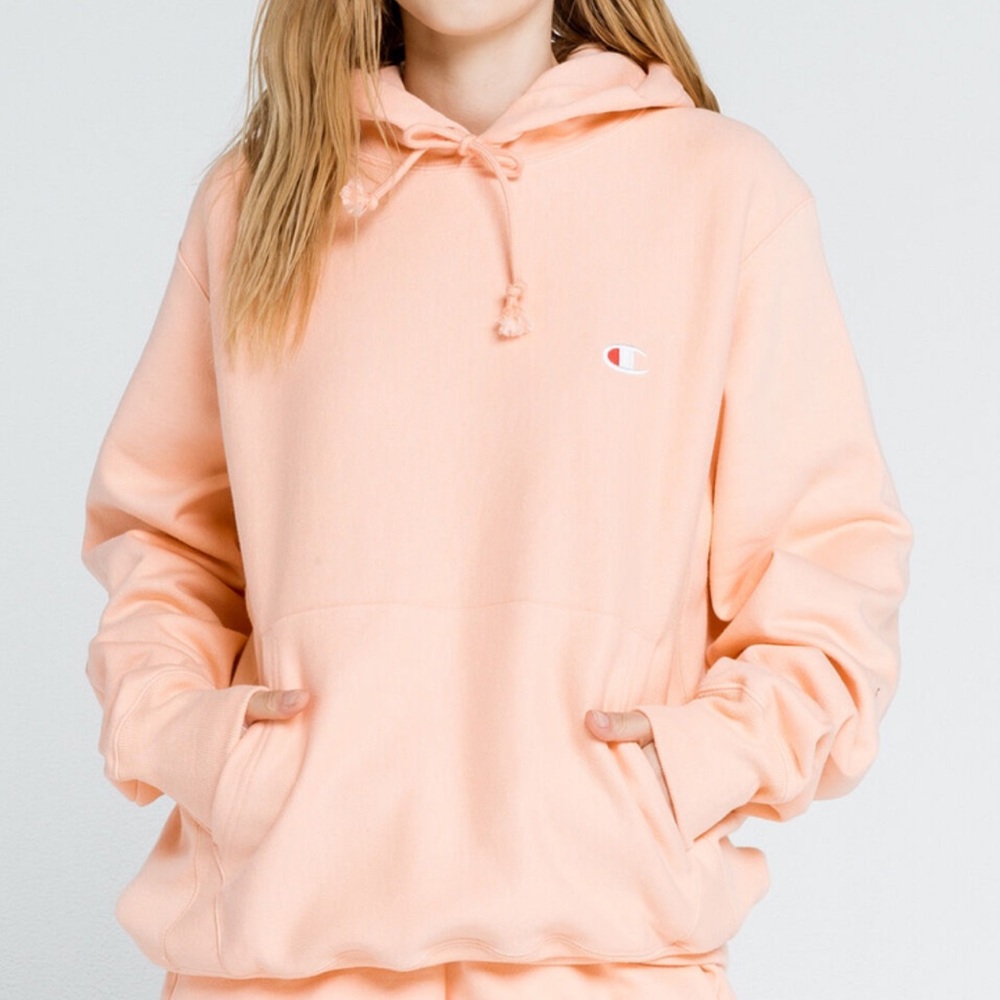 Champion Reverse Weave Peach Boyfriend Hoodie